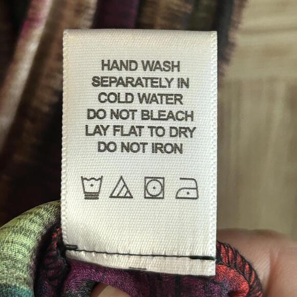 Sunny Leigh Women's Multicolor Striped Top Size PXL Bohemian - Picture 7 of 7